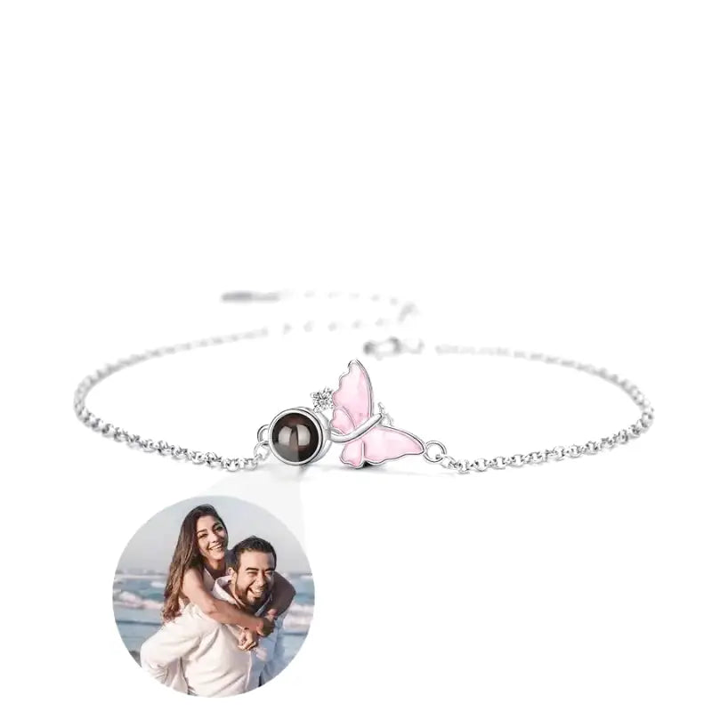 Bracelet Photo Projection Femme Argent