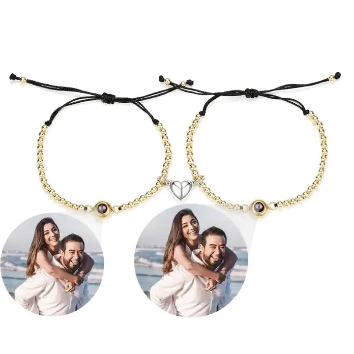 Bracelet pour Couple Personnalisé Or