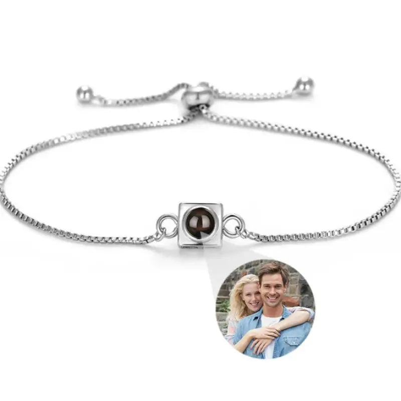 Bracelet Projection de Photo Argent