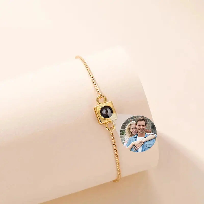 Bracelet Projection de Photo Or