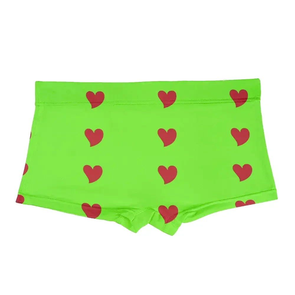 Caleçon avec Tête Vert Fluo