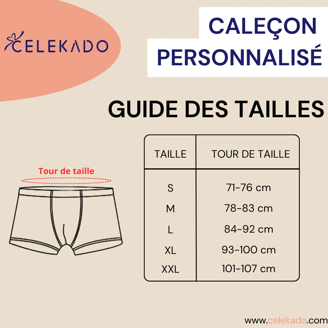 Caleçon Homme Personnalisable - Celekado