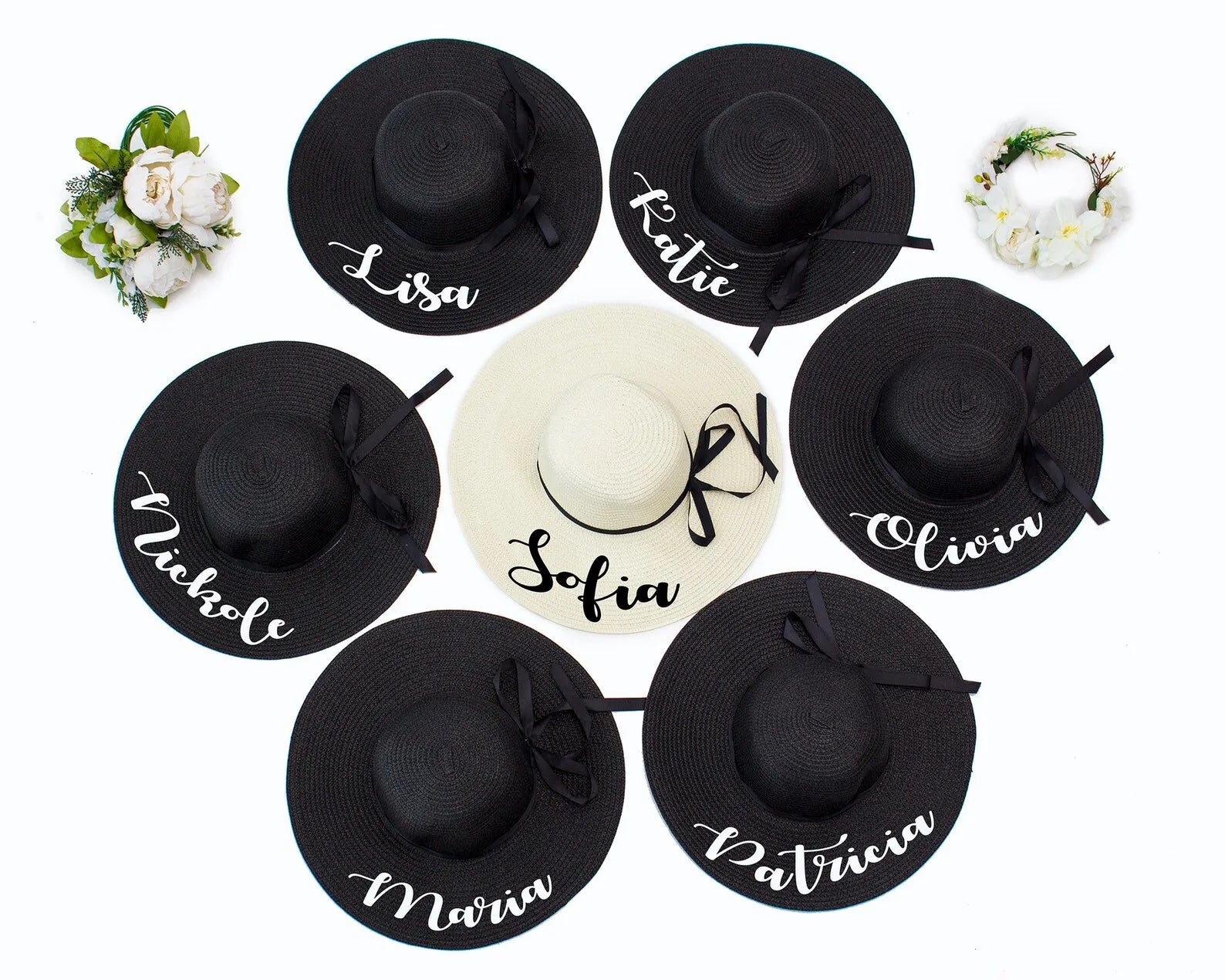 Chapeau de Paille Personnalisé Mariage - Chapeau de Paille Personnalisé Mariage