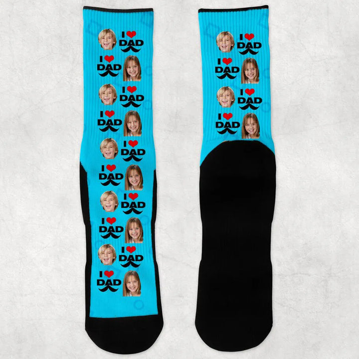 Chaussettes Personnalisables Bleu