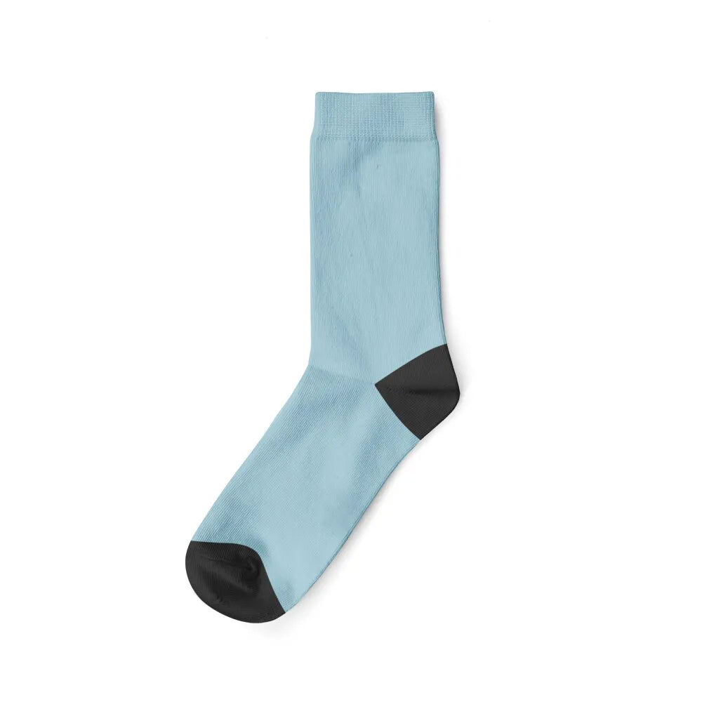 Chaussette Photo Personnalisé - Bleu Ciel / 2