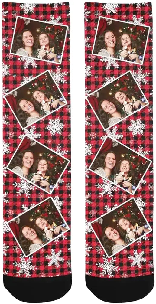 Chaussettes de Noël Personnalisées Photo
