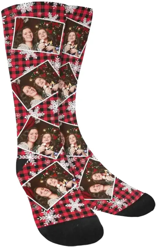 Chaussettes de Noël Personnalisées Photo