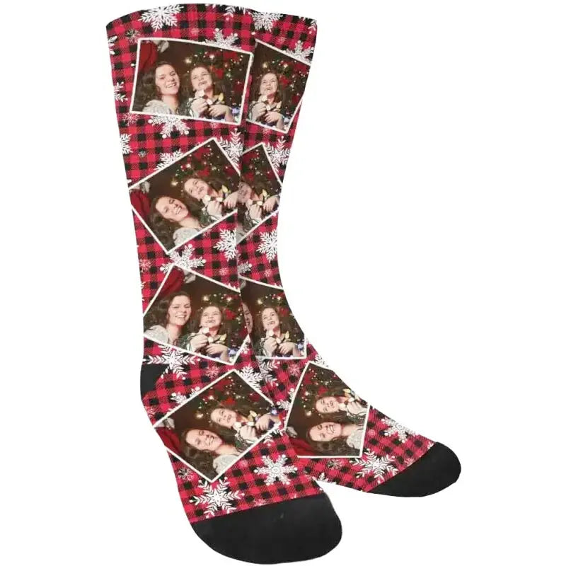 Chaussettes de Noël Personnalisées Photo