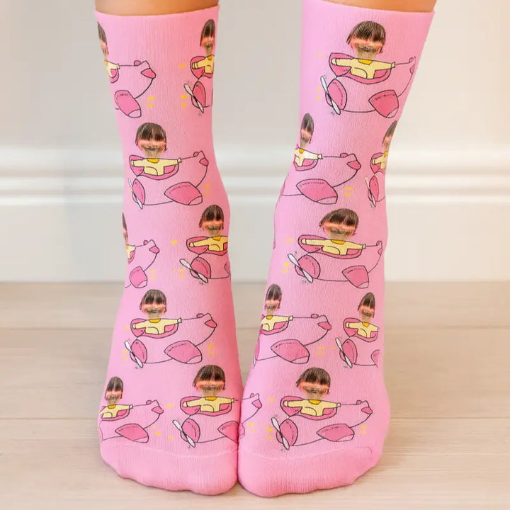 Chaussettes Personnalisées Avion