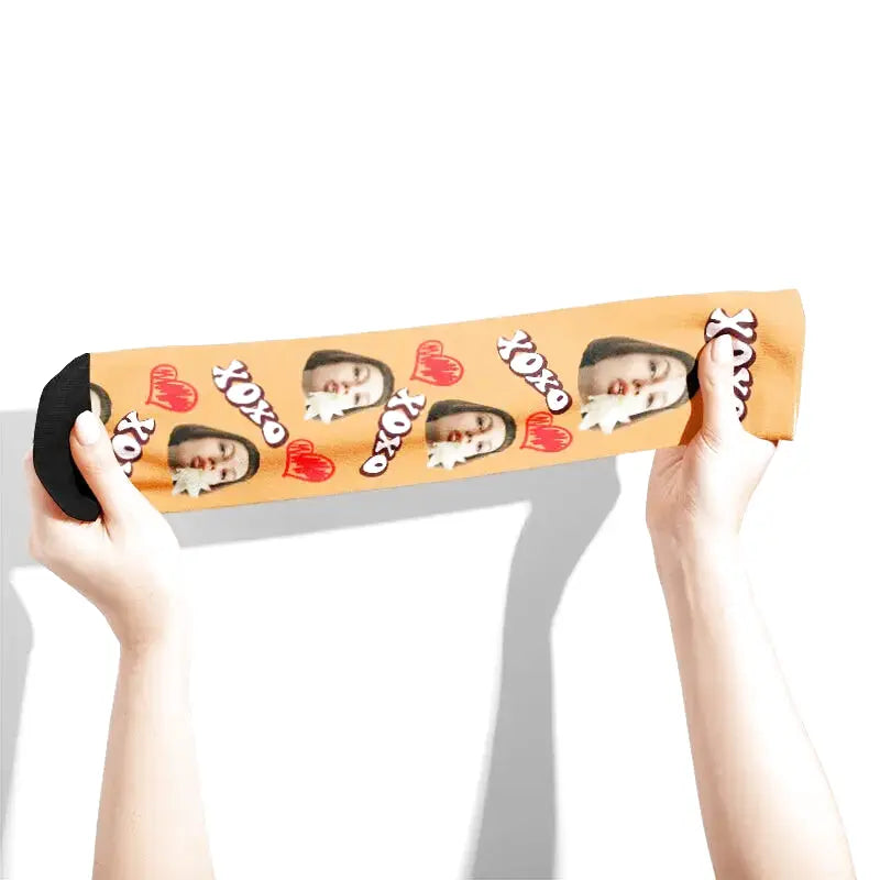 Chaussettes Personnalisées Bisous