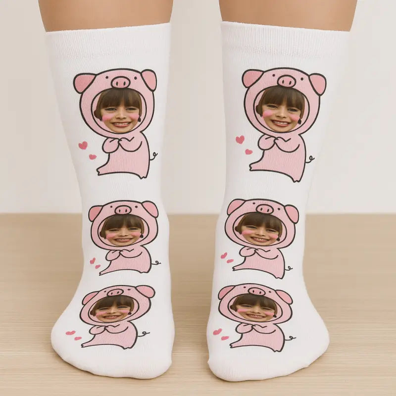Chaussettes Personnalisées Cochon