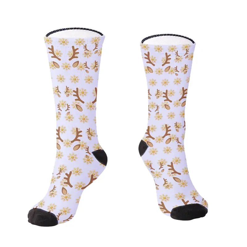 Chaussettes Personnalisées de Noël Mauve