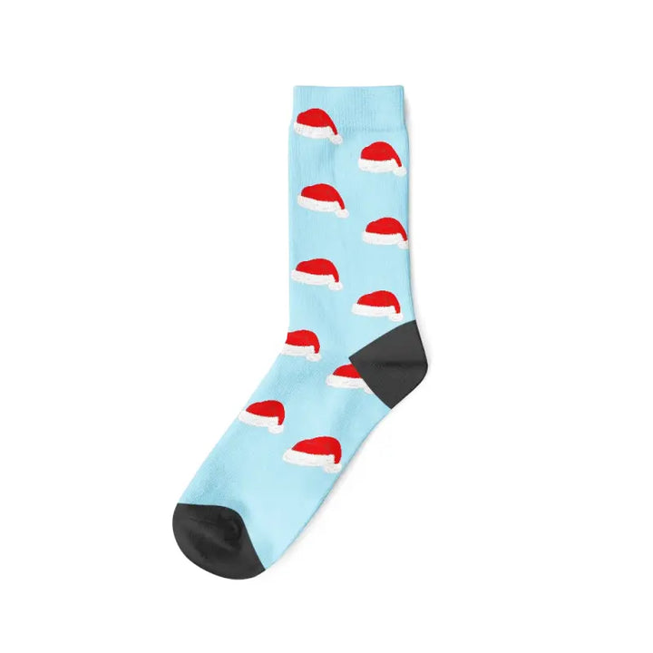 Chaussettes Personnalisées Noël Bleu Ciel