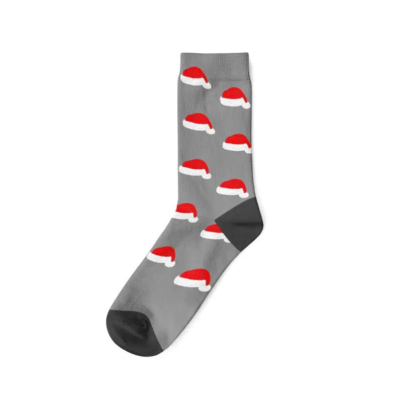 Chaussettes Personnalisées Noël Gris Clair