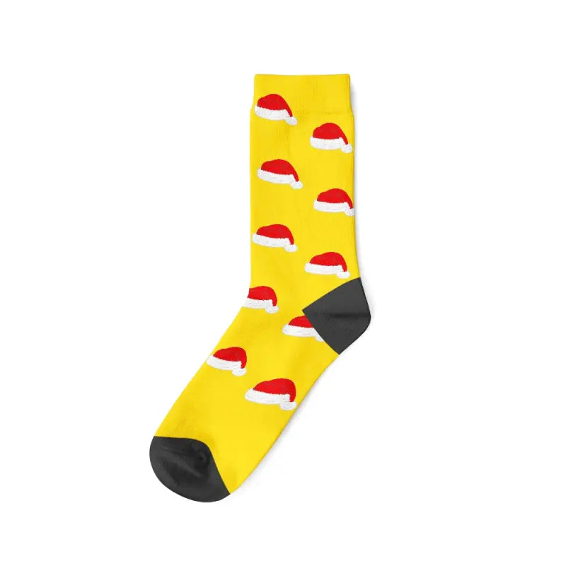 Chaussettes Personnalisées Noël Jaune