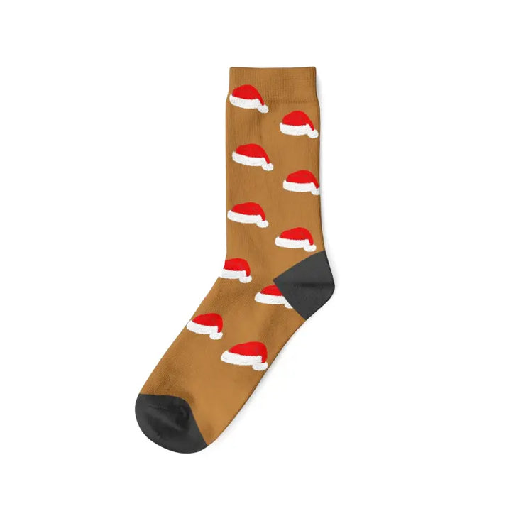Chaussettes Personnalisées Noël Marron