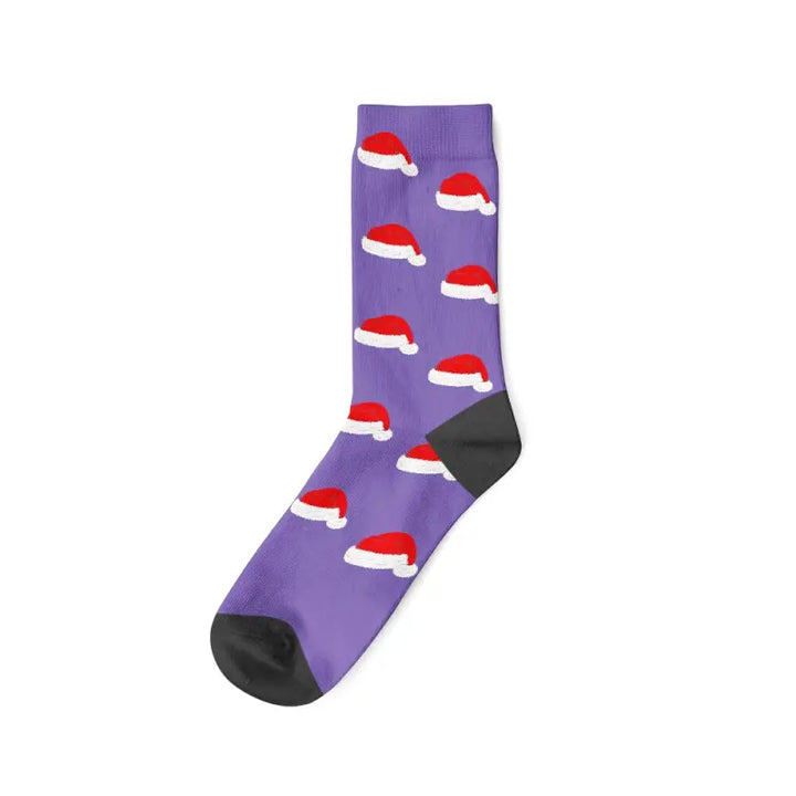 Chaussettes Personnalisées Noël Violet