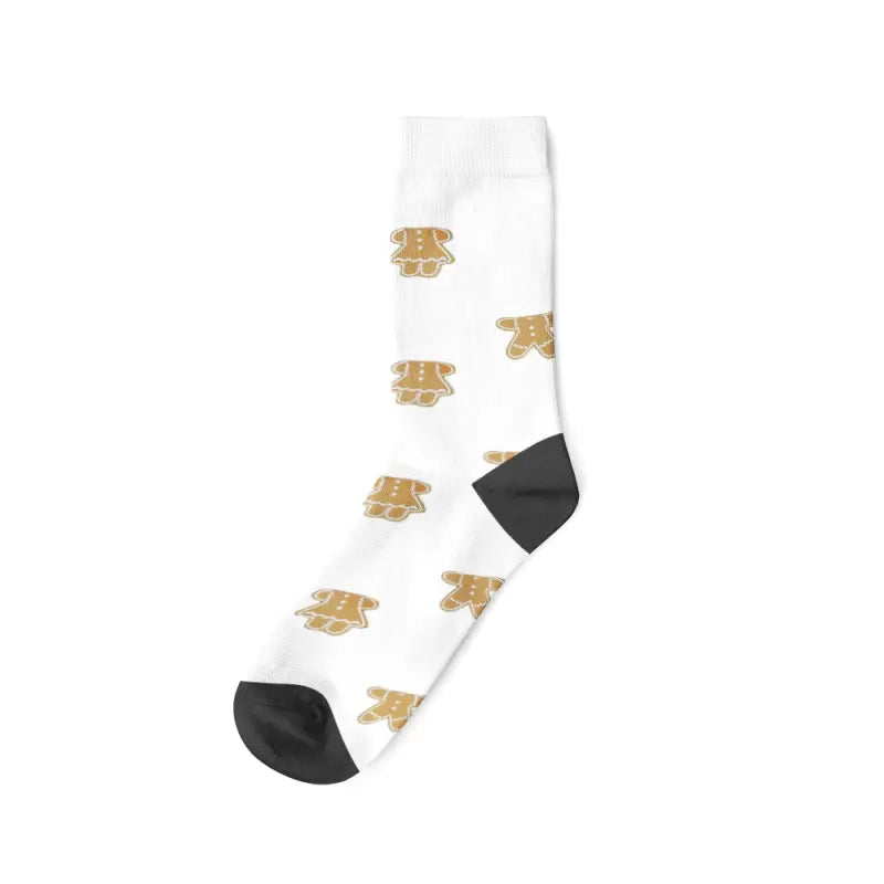 Chaussettes Personnalisées Pain d'Épices Blanc
