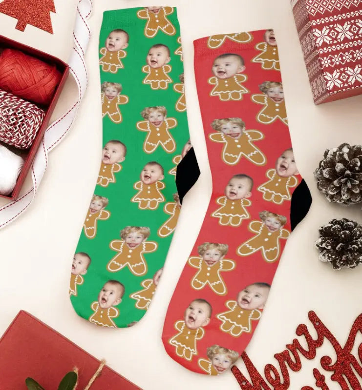 Chaussettes Personnalisées Pain d'Épices