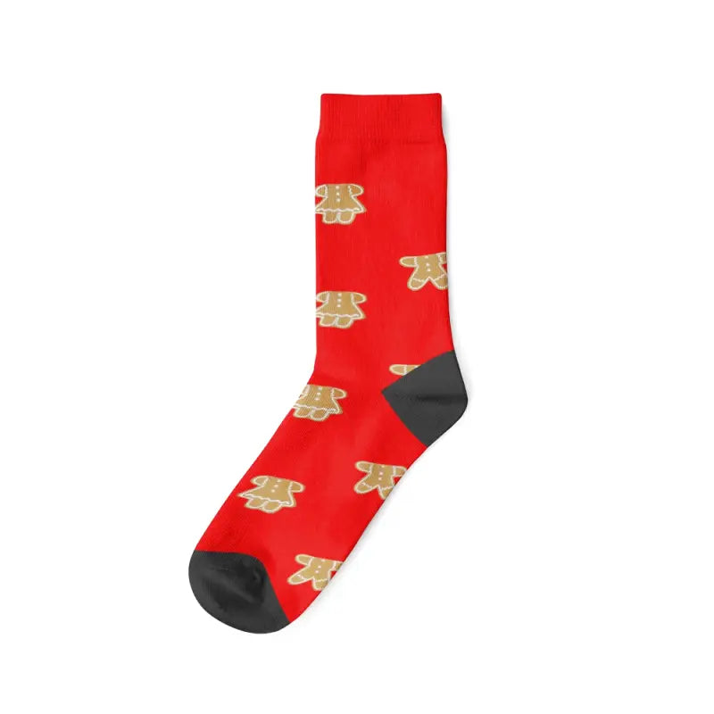 Chaussettes Personnalisées Pain d'Épices Rouge