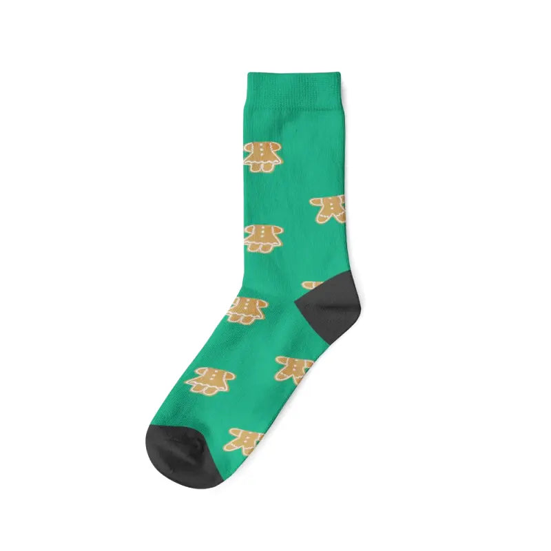 Chaussettes Personnalisées Pain d'Épices Vert