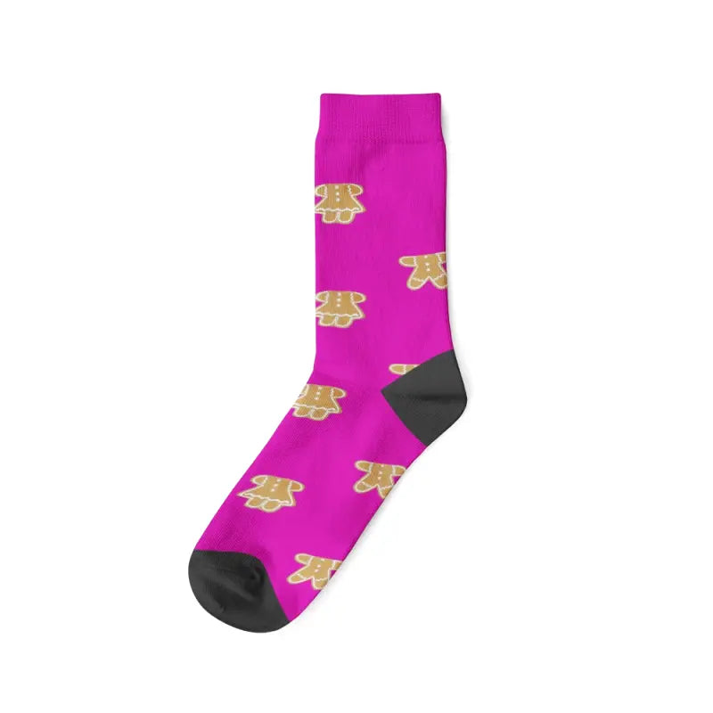 Chaussettes Personnalisées Pain d'Épices Violet
