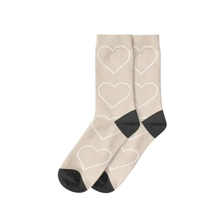 Chaussettes Personnalisées Prénom Beige