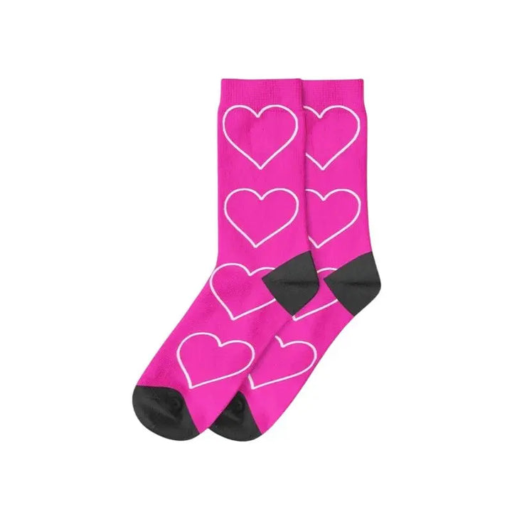 Chaussettes Personnalisées Prénom Rose Foncé