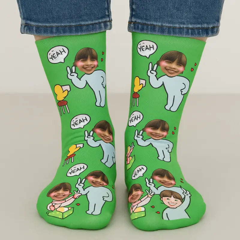 Chaussettes Personnalisées Selfie