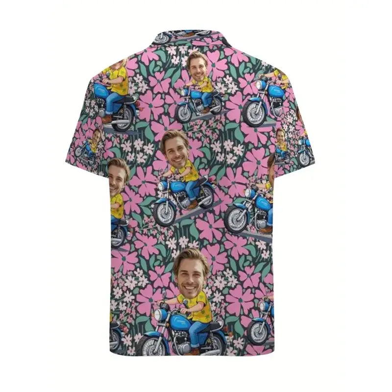 Chemise Homme Personnalisée Rose Poudré