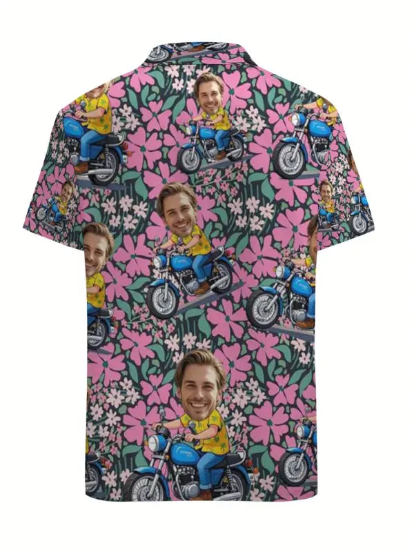 Chemise Homme Personnalisée Rose Poudré