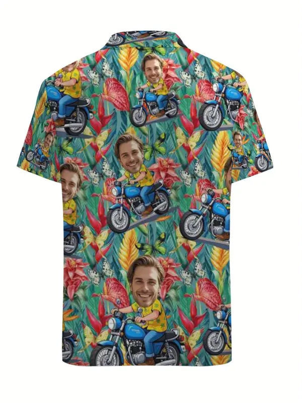 Chemise Homme Personnalisée Vert Océan