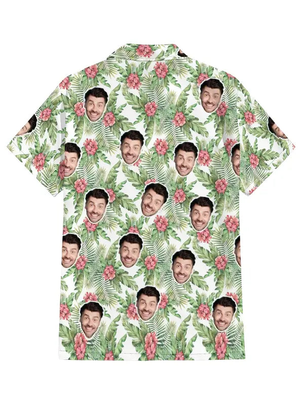 Chemise Personnalisée Visage Vert Clair