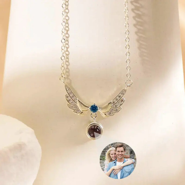 Collier Aile d'Ange Personnalisé Argent