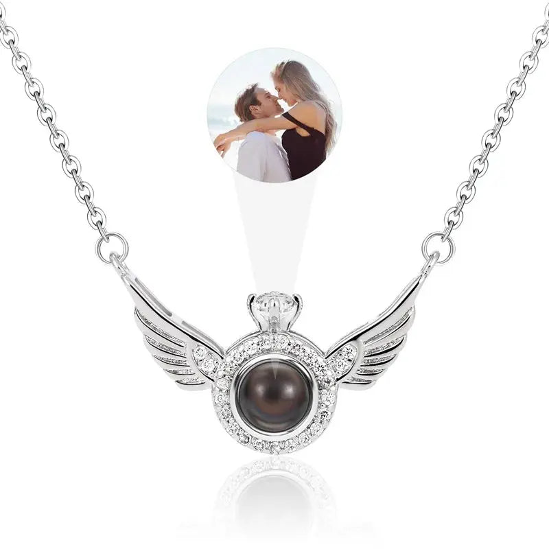 Collier Ange Personnalisé Argent
