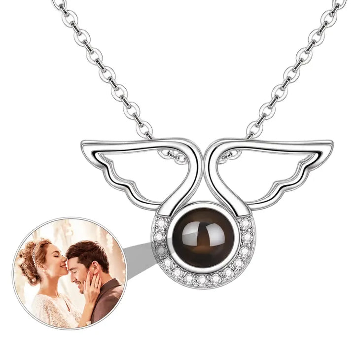 Collier avec Photo Projection Argent