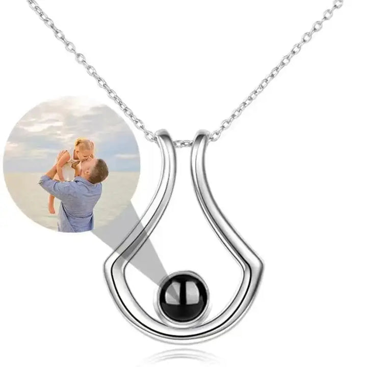 Collier avec Projection Photo Argent