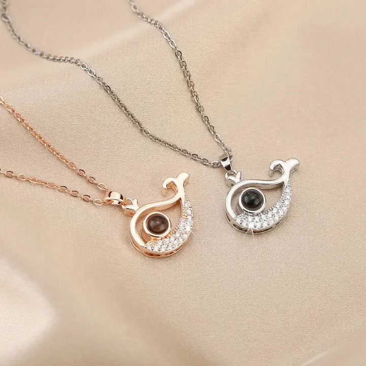 Collier Baleine Personnalisé Photo