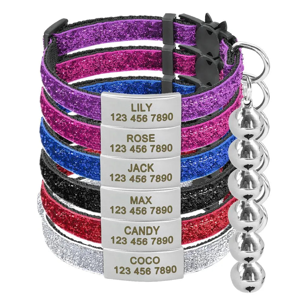Collier Chat Personnalisable Anti étranglement