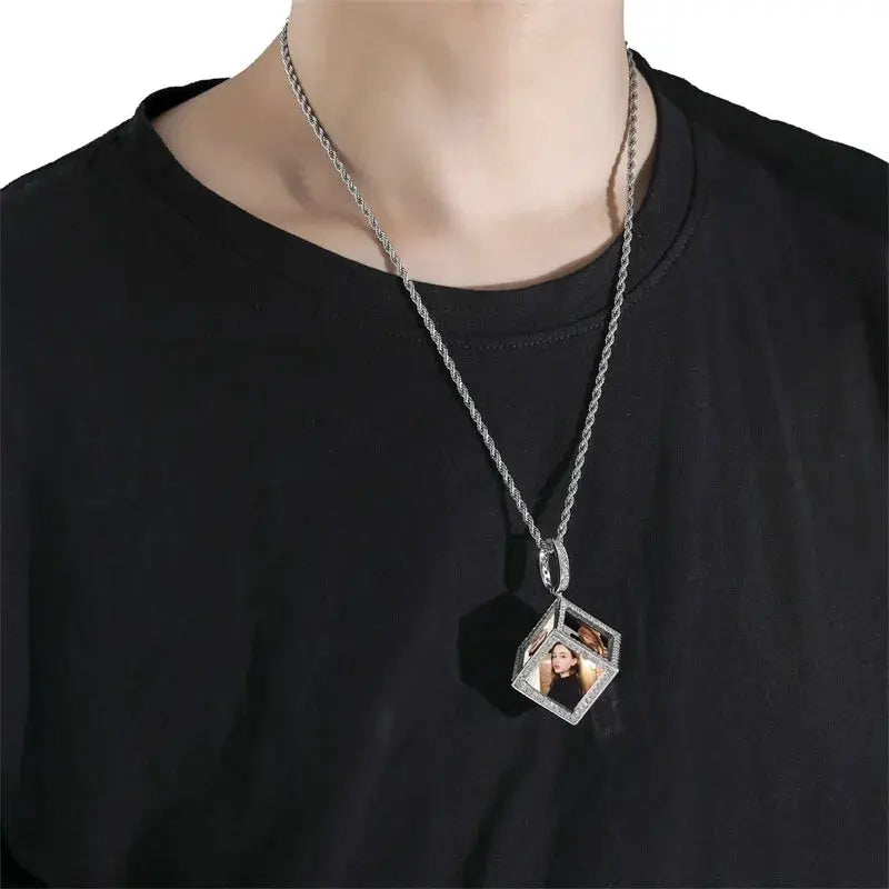 Collier Cube avec Photos