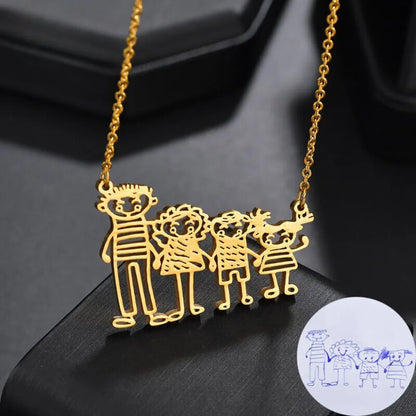 Collier Dessin d'Enfant Sans texte