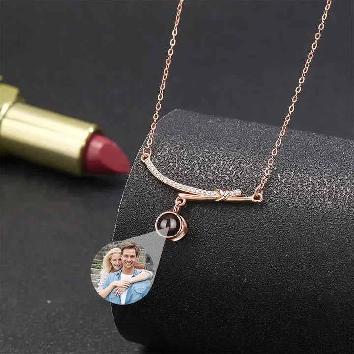Collier Diamant Personnalisé Or Rose