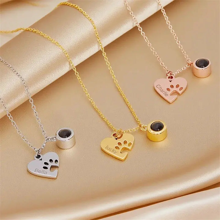 Collier Gravé Personnalisé Photo Chien