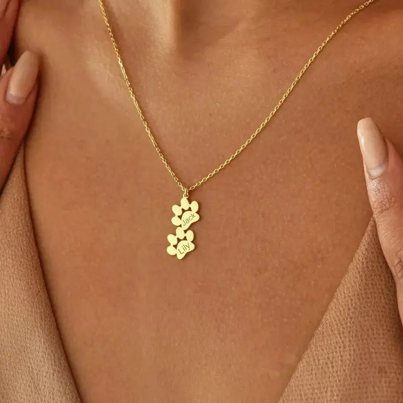 Collier Patte Gravure Personnalisée