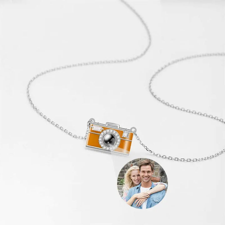 Collier Pendentif Appareil Photo Personnalisable