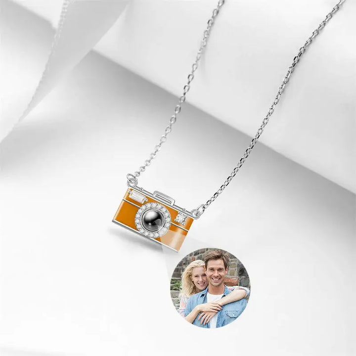 Collier Pendentif Appareil Photo Personnalisable