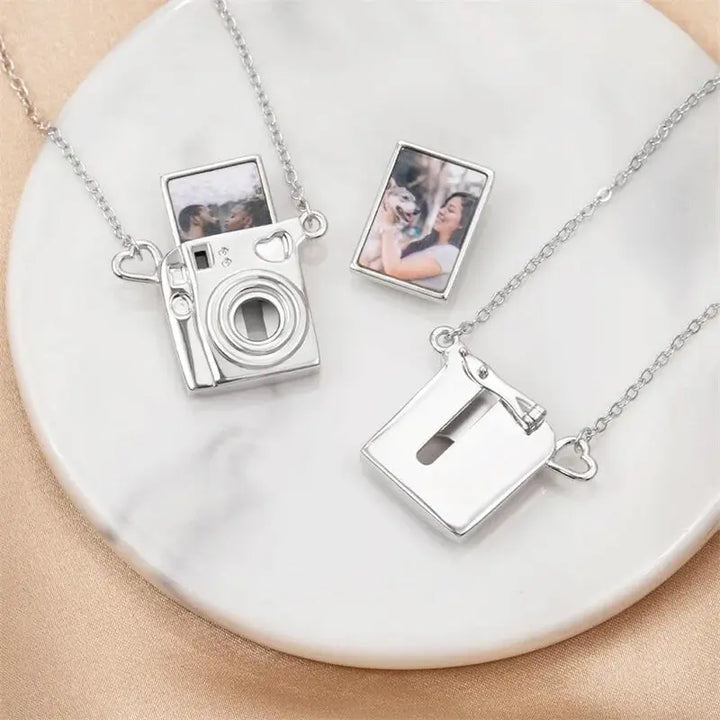 Collier Pendentif Appareil Photo Personnalisé