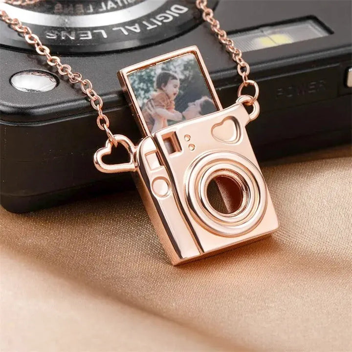 Collier Pendentif Appareil Photo Personnalisé