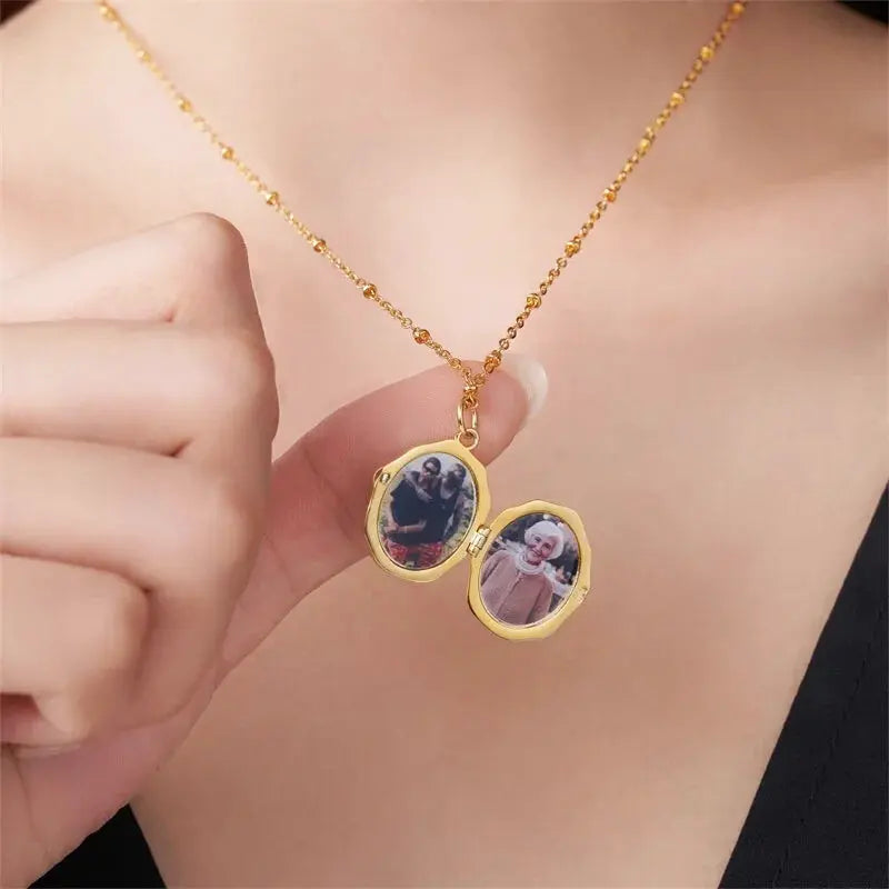 Collier Pendentif avec Photo à L'Intérieur