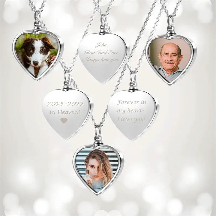 Collier Pendentif Coeur avec Photo